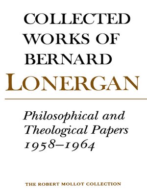 cover image of Philosophical and Theological Papers, 1958-1964